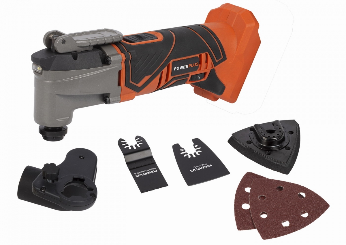 AKU multitool oscilační bruska POWERPLUS 20V (bez AKU)