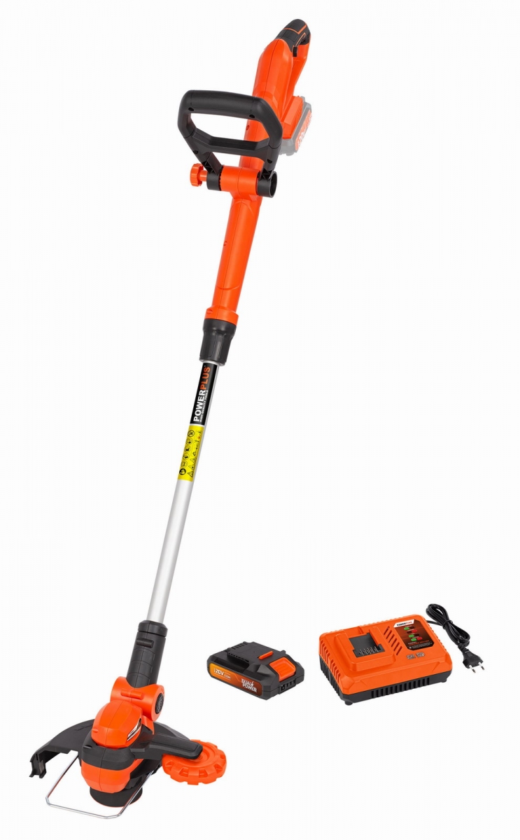 AKU vyžínač POWERPLUS 20V LI-ION + nabíječka + baterie 20V 2.0 Ah
