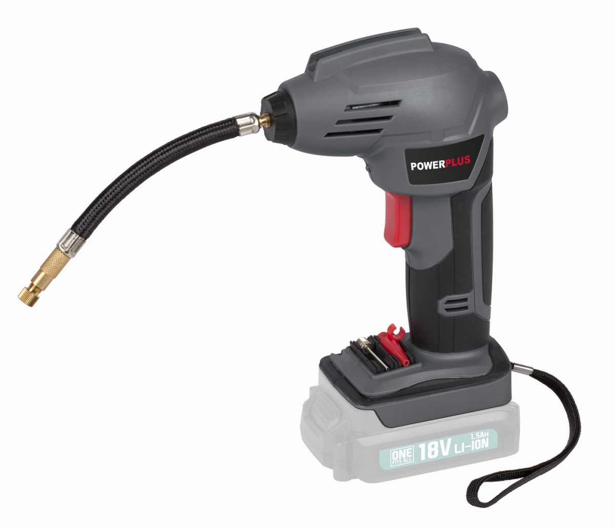 Aku vzduchový kompresor POWERPLUS 18V LI-ION (bez baterie)