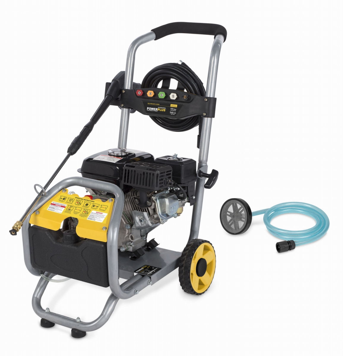 Benzinová tlaková myčka POWERPLUS s čerpadlem 208cc 170bar