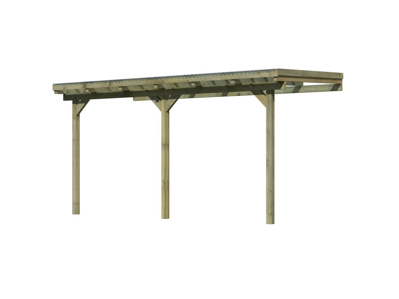 Dřevěná pergola KARIBU ECO 1B (64648) Sleva 3 % za registraci na RedEd.cz