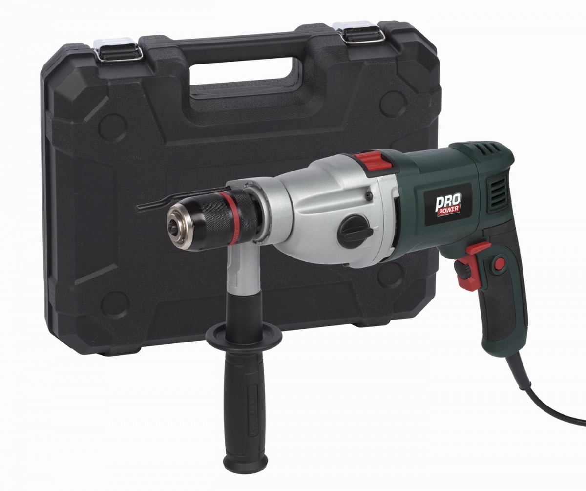 Elektrická vrtačka POWERPLUS s příklepem 1050W
