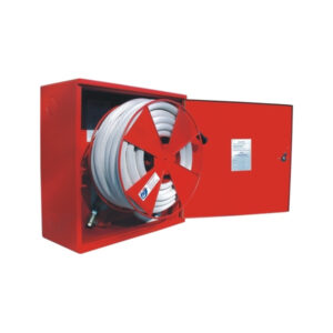 Hydrantový systém s hadicí D19 - 20bm - plná dvířka - proudnice ekv. 6 - 710 mm Barva: červená (RAL 3000) - strukturální