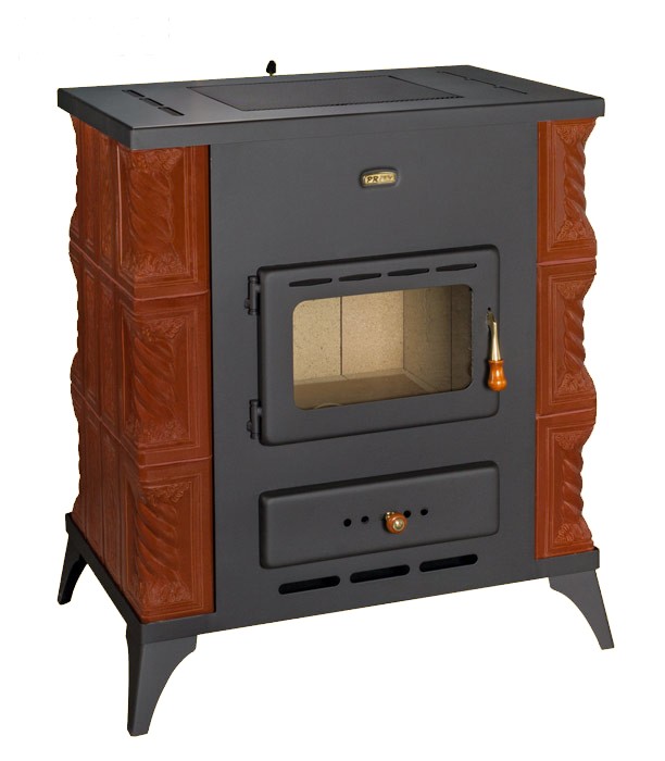 Kachlová krbová kamna PRITY K2 RK  -  hnědá