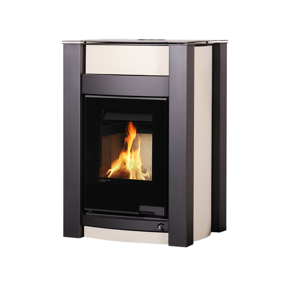 Kamna s výměníkem AQUAFLAM VARIO KALMAR 11/5kW krémová