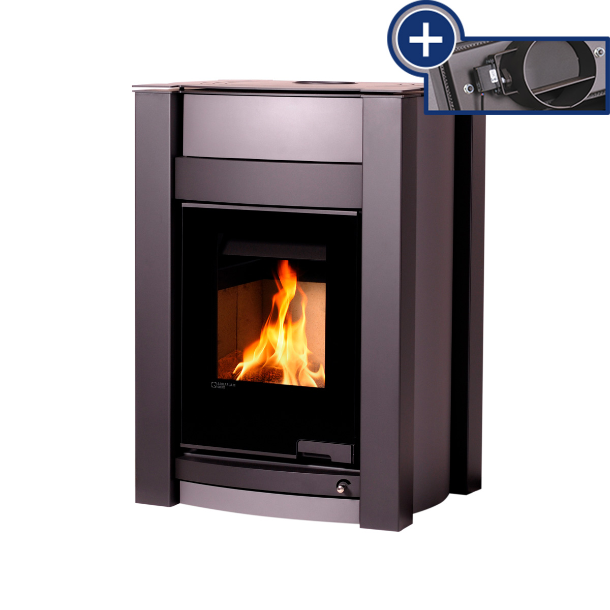 Kamna s výměníkem AQUAFLAM VARIO KALMAR 11/5kW šedá