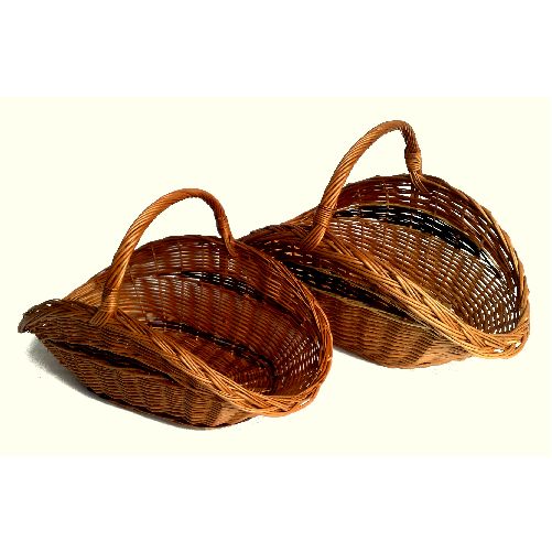 Koš krbový POVROZKOVÝ lakovaný set 58x35x37