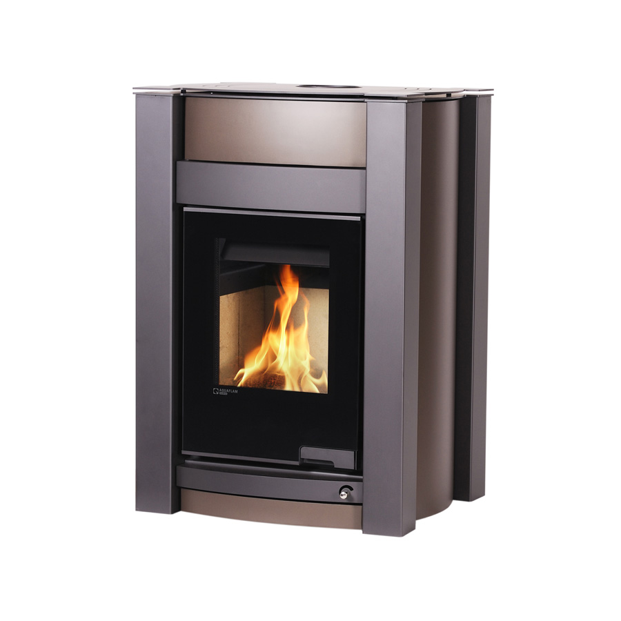 Krbová kamna AQUAFLAM VARIO KALMAR 11kW hnědá - sametová (teplovzdušná verze)