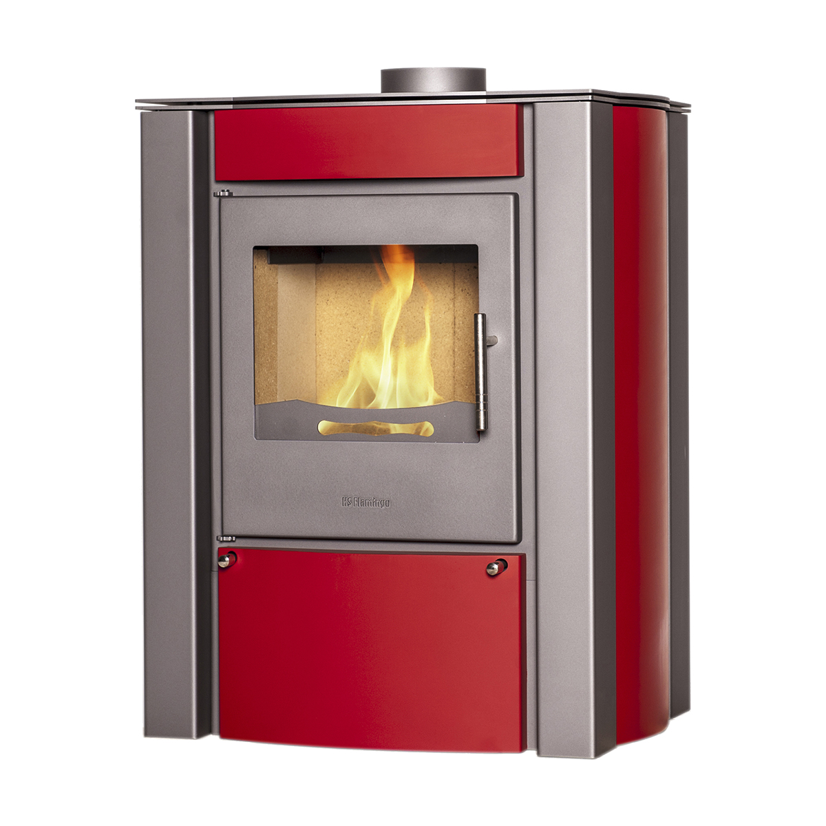 Krbová kamna FLAMINGO AMOS červená