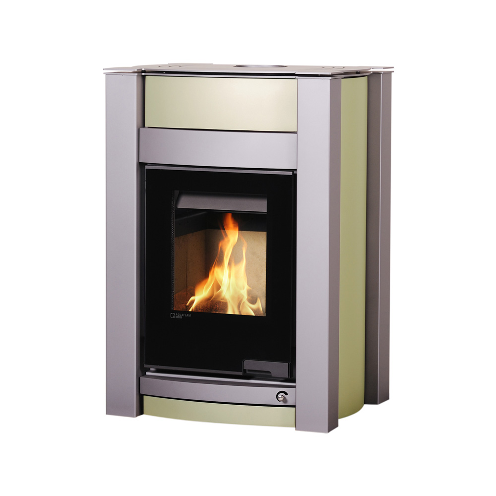 Krbová kamna s výměníkem AQUAFLAM VARIO KALMAR 11/7kW olivová