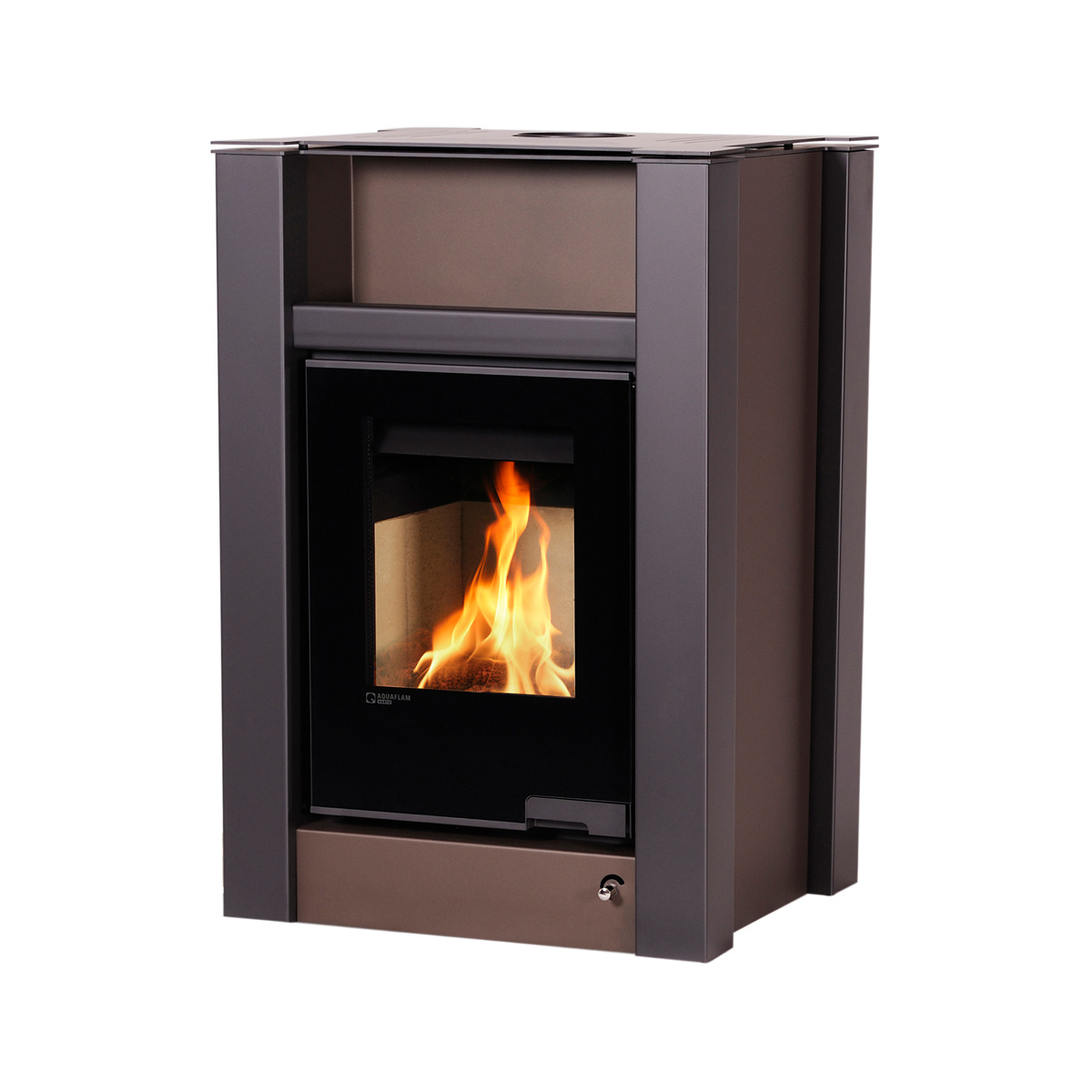 Krbová kamna s výměníkem AQUAFLAM VARIO LEND 11/5kW hnědá - sametová