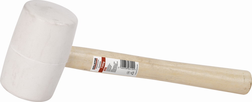 Kreator Gumová palice bílá 900g - Dřevěná násada