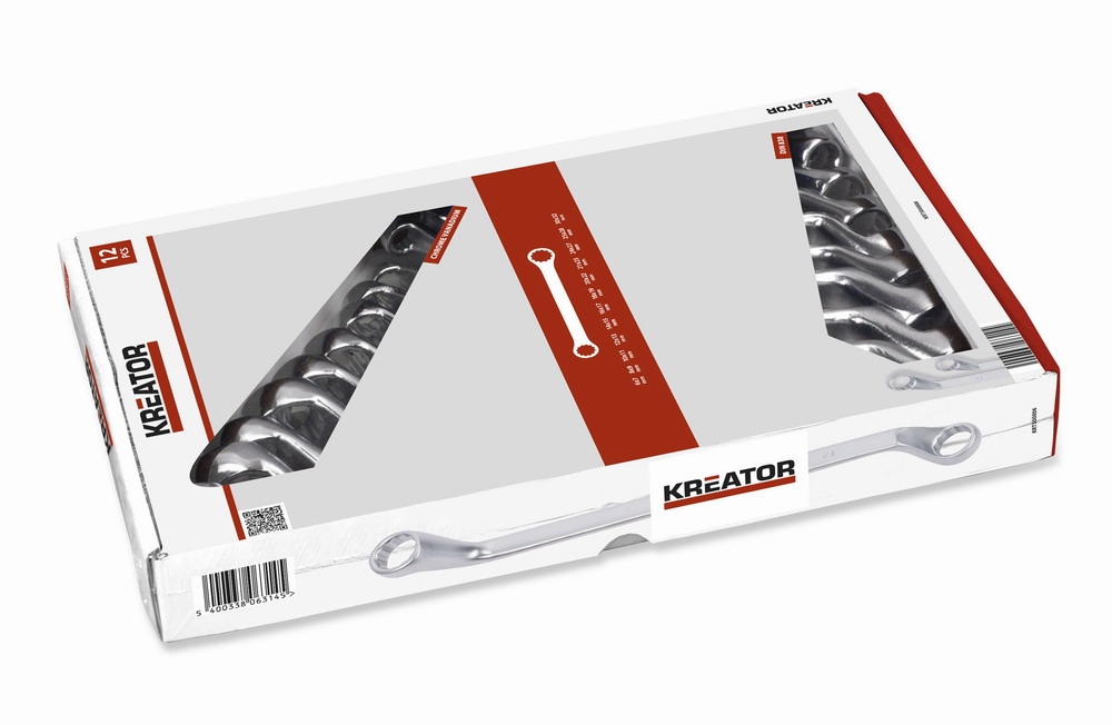 Kreator Sada oboustranných očkových klíčů 6-32mm - 12ks