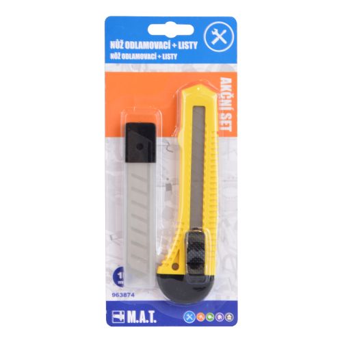 M.A.T. Odlamovací nůž + list odlamovací 18mm (10ks)
