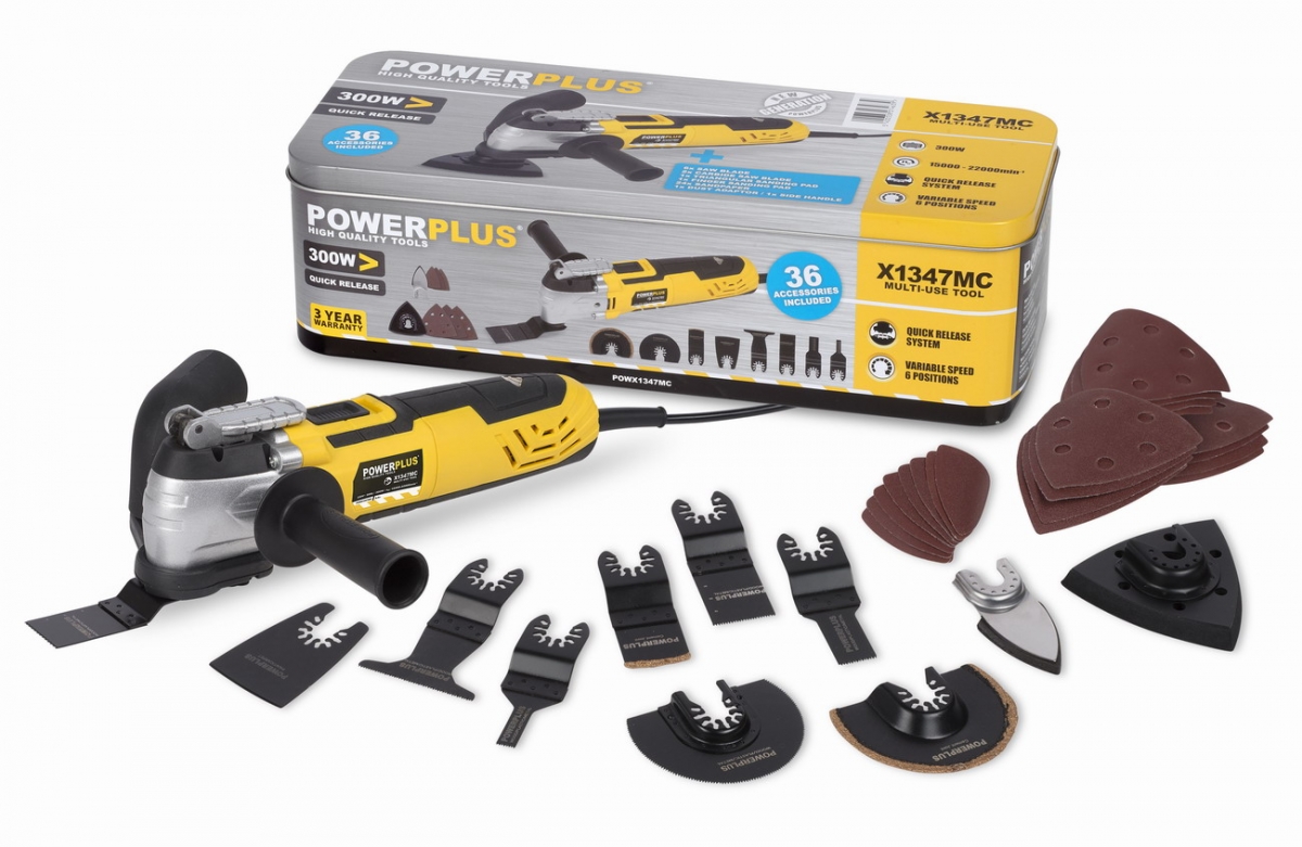 Multifunkční stroj / oscilační bruska POWERPLUS 300 W