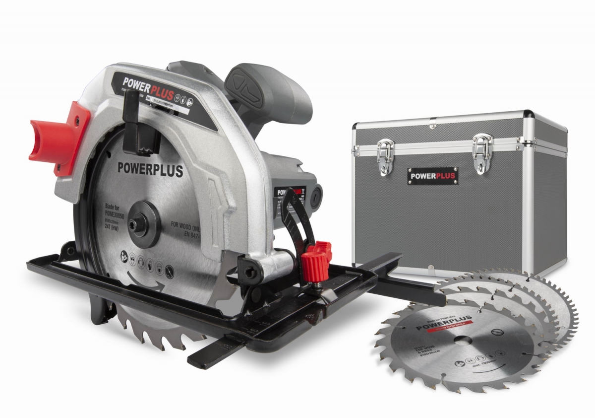 Okružní pila POWERPLUS 1 200 W / 185mm SET
