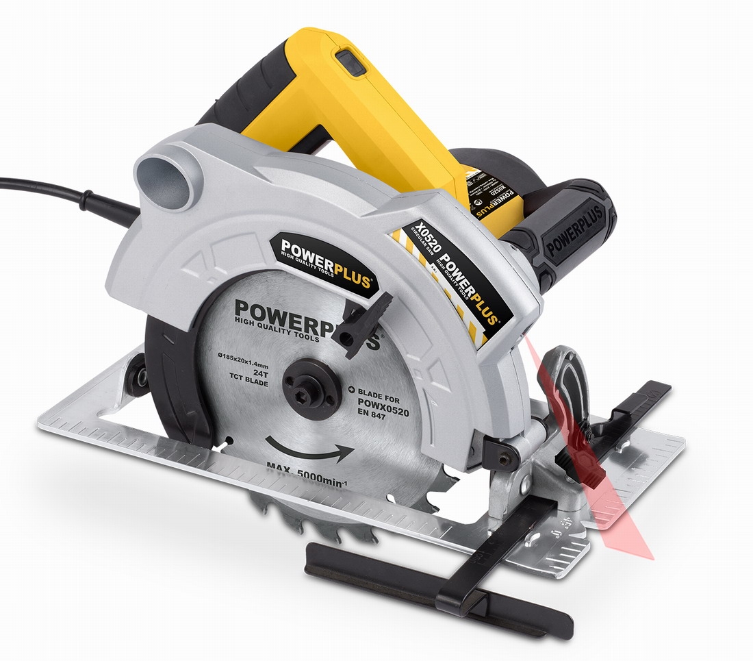 Okružní pila POWERPLUS 1 500 W - 185mm