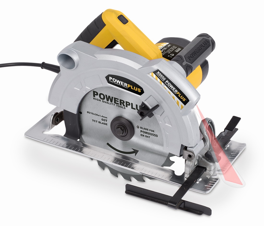 Okružní pila POWERPLUS 1 800 W - 210mm