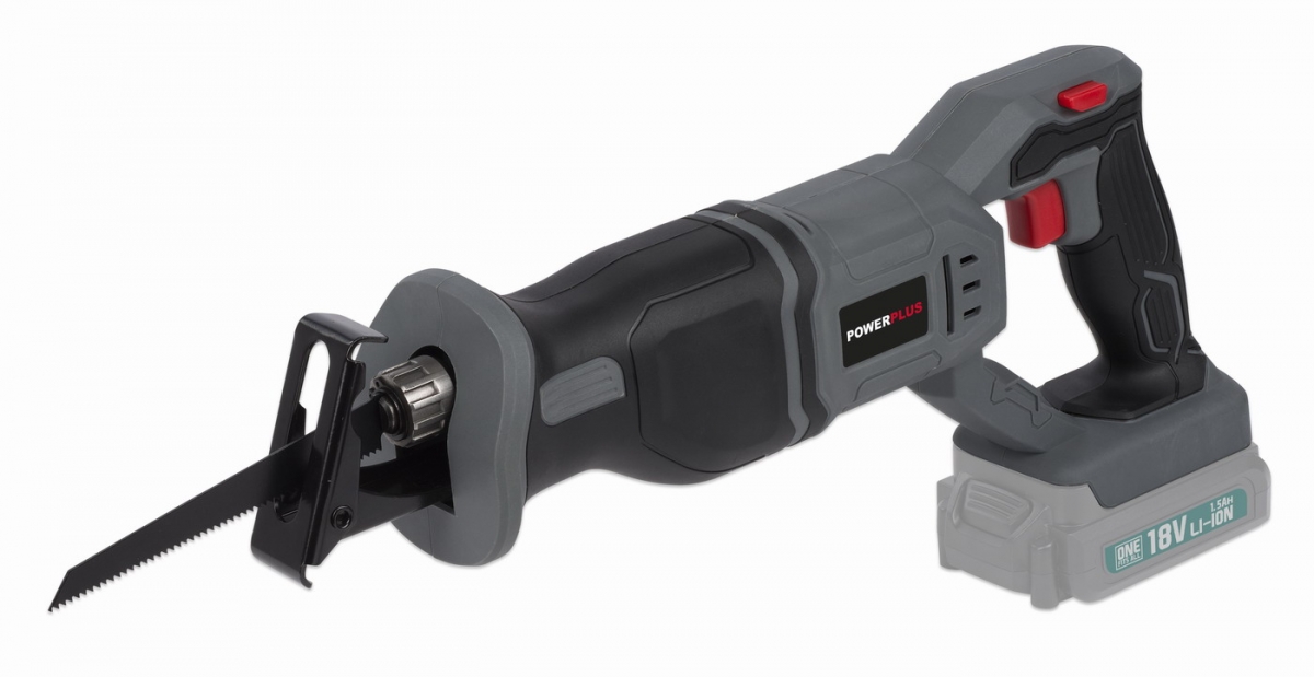 Powerplus AKU ocasová pila POWEPLUS 18V LI-ION (bez baterie)