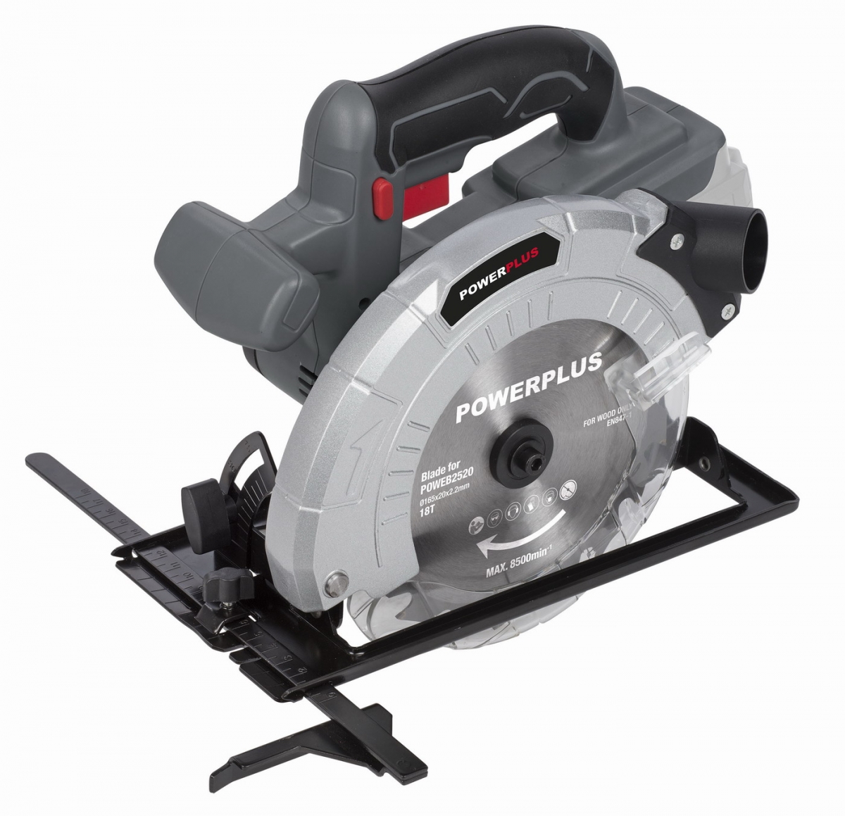 Powerplus AKU okružní pila POWEPLUS 18V 165mm LI-ION (bez baterie)