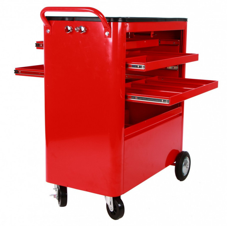 Profesionální pojízdná skříň na nářadí TORIN BIG RED oboustranná