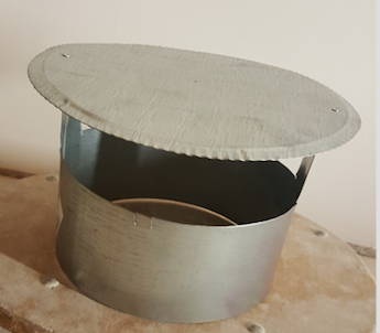 Stříška komínová 160 mm zinková