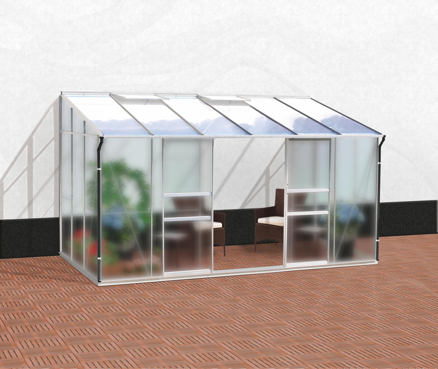 VITAVIA GARDEN VITAVIA IDA 7800 matné sklo 4 mm + PC 6 mm stříbrný Sleva 3 % za registraci na RedEd.cz