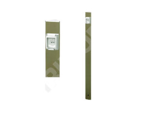 Zahradn&iacute; sloupek ELECTROPOINT - olivově zelen&yacute;