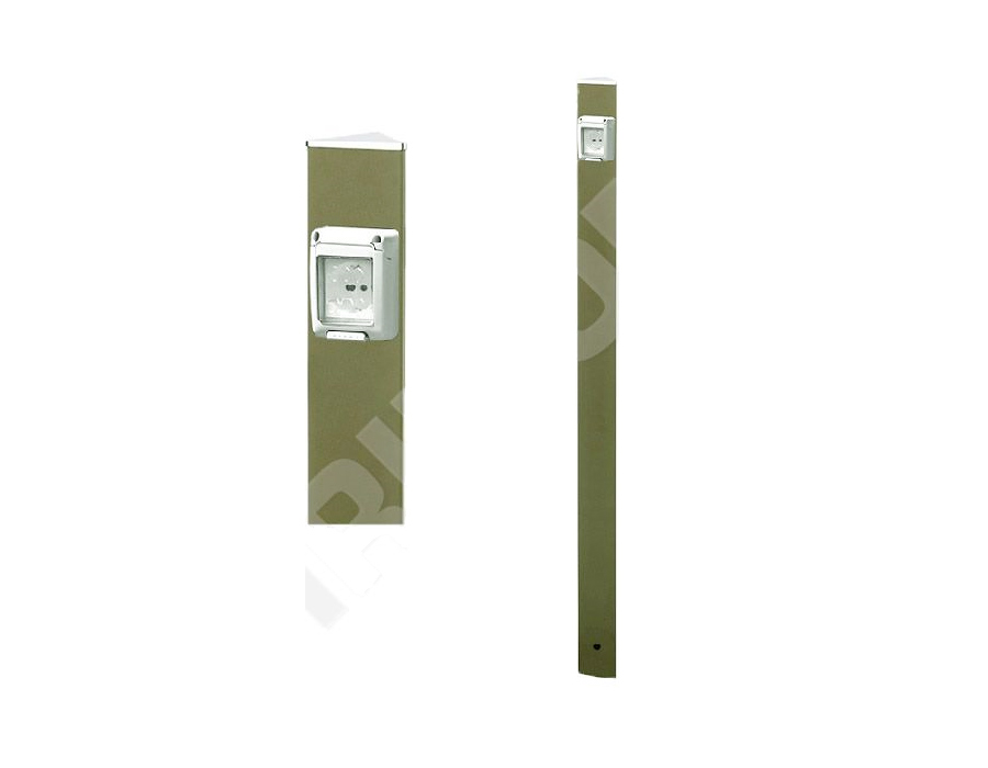 Zahradní sloupek ELECTROPOINT - olivově zelený