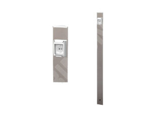 Zahradn&iacute; sloupek ELECTROPOINT - &scaron;edo-stř&iacute;brn&yacute;