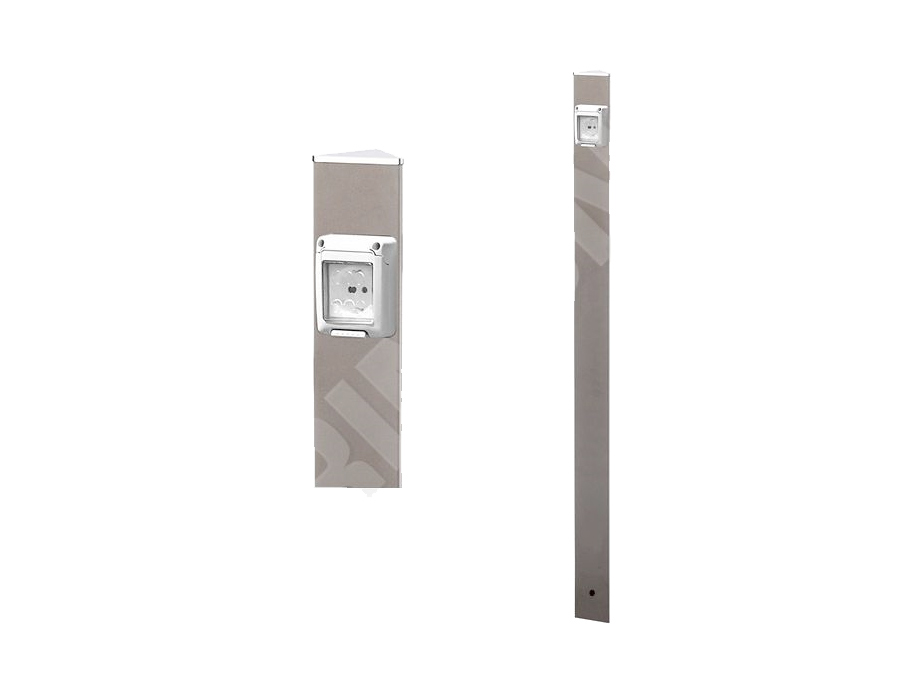 Zahradní sloupek ELECTROPOINT - šedo-stříbrný