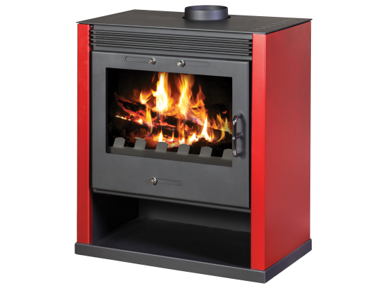 Victoria Krbová kamna RUBIN červená