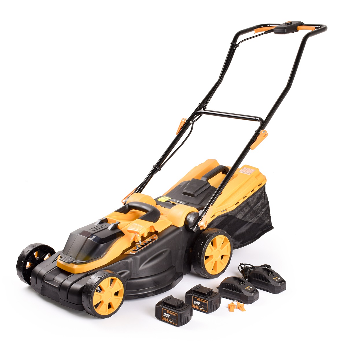 AKU rotační sekačka RIWALL PRO RALM 3820 set