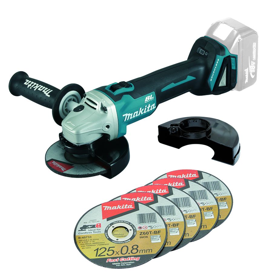 MAKITA AKU úhlová bruska 125mm Li-ion LXT 18V