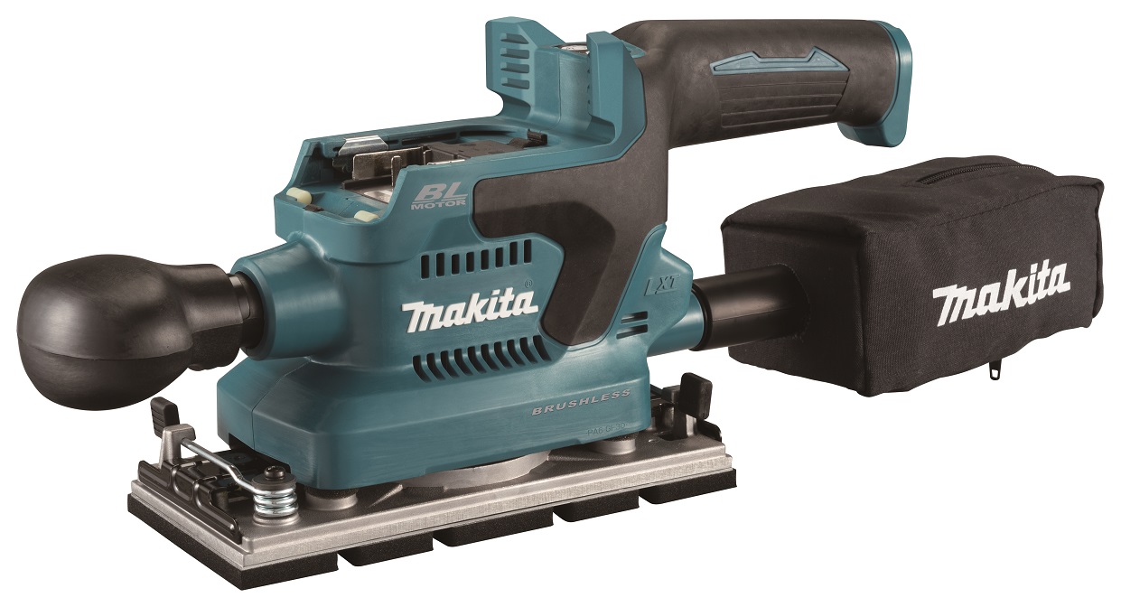 MAKITA AKU vibrační bruska 93x185mm s AWS Li-ion LXT 18V