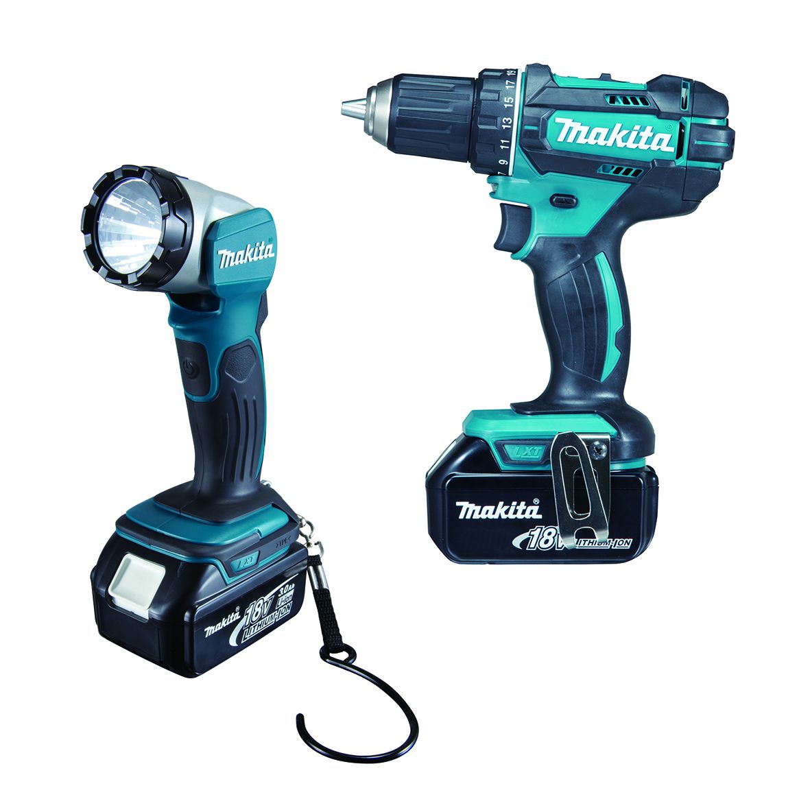 MAKITA AKU vrtací šroubovák se svítilnou 3x Li-ion LXT 18V/3