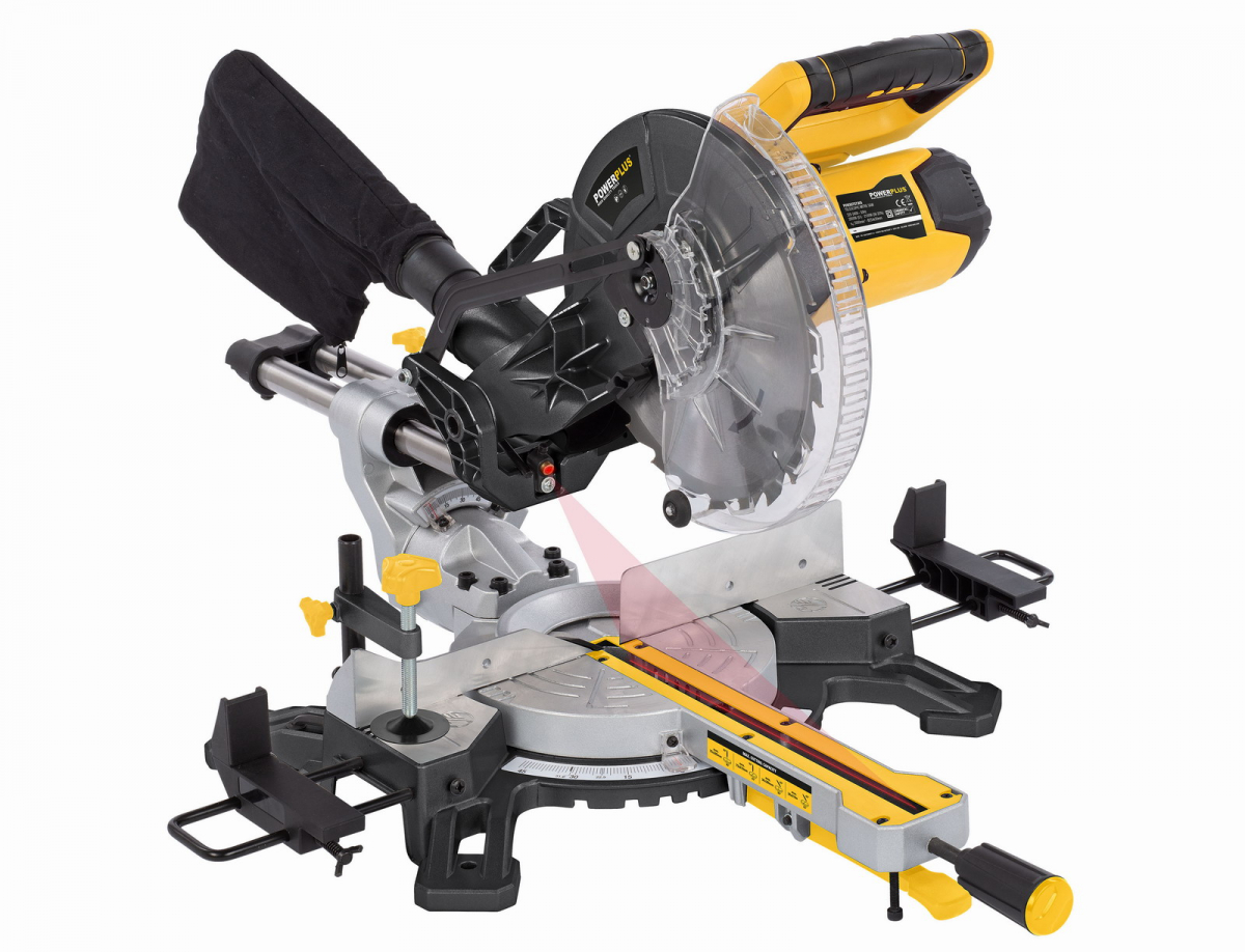 Powerplus Pokosová pila s potahem 2.100W / 254mm