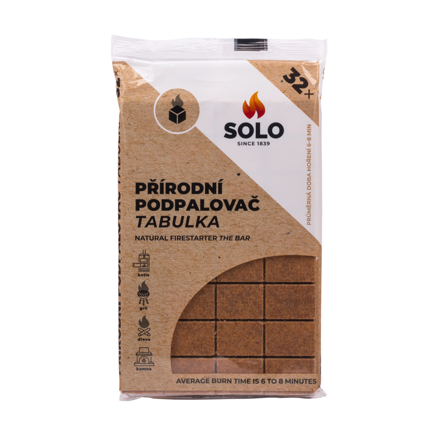 Solo Sušice SOLO Ekologický podpalovač Tabulka 32 ks